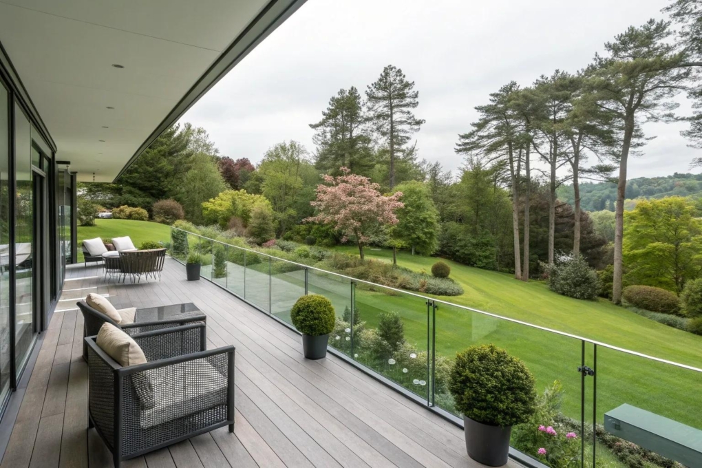 13+ Stylish Glass Railings Ideas for Decks