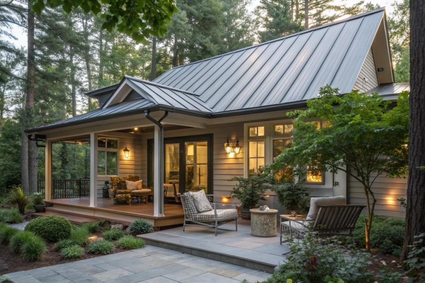 7+ Stylish Metal Roof Porch Ideas for Your Home
