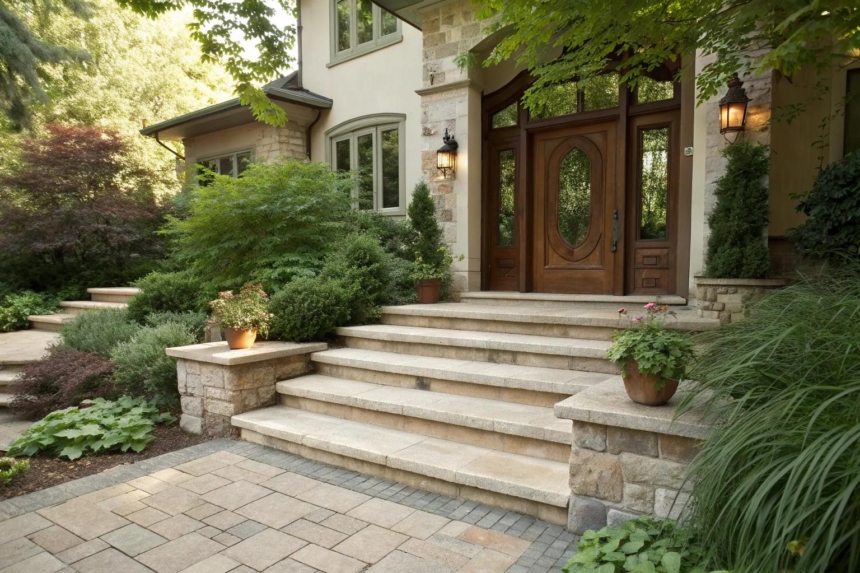18+ Inspiring Paver Stairs Ideas for Your Home
