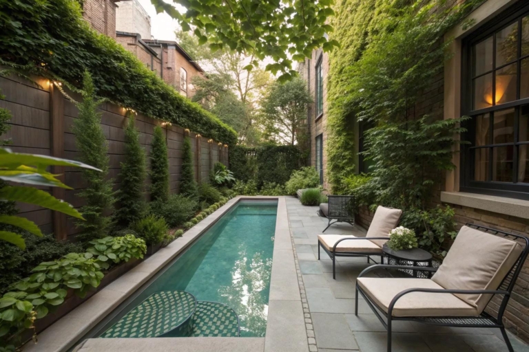 21+ Inspiring Small Backyard Lap Pool Ideas