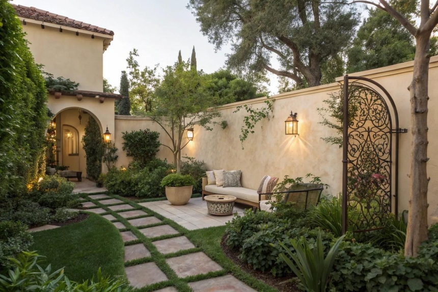 21+ Inspiring Stucco Garden Wall Ideas