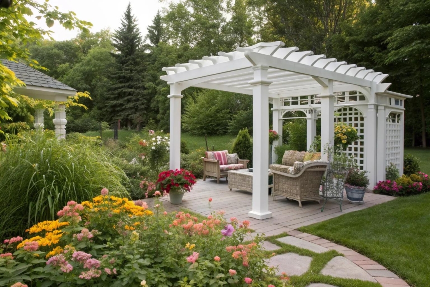 15+ Stunning White Pergola Ideas for Your Backyard