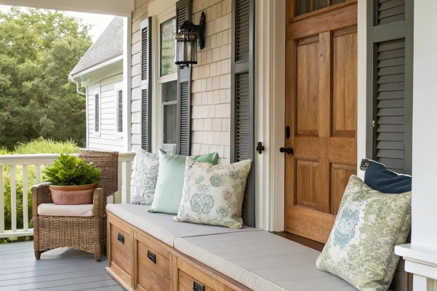 14+ Charming Cape Cod House Front Porch Ideas
