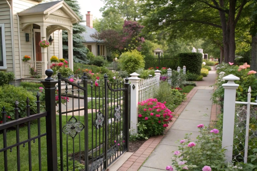 Elegant Gated Front Yard Ideas to Elevate Curb Appeal