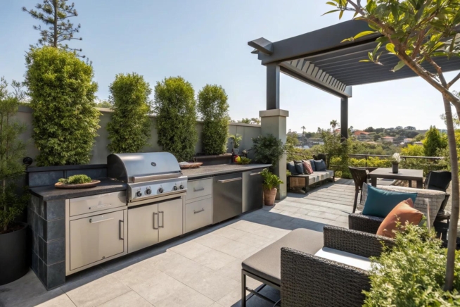 14+ Inspiring Outdoor Kitchen Ideas with Charcoal Grill