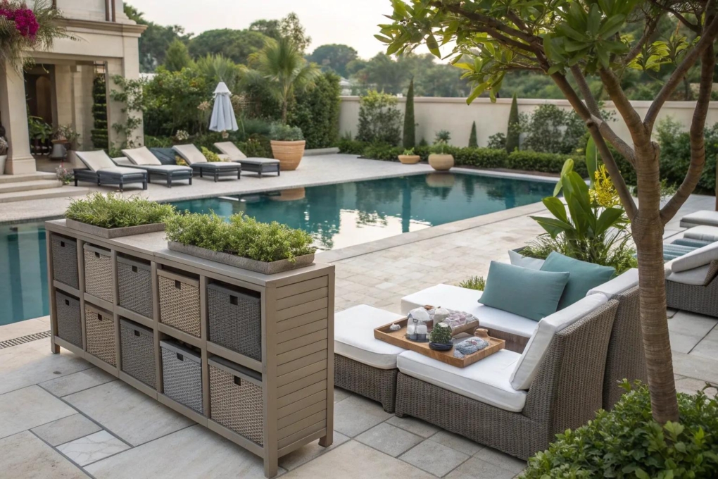 17+ Smart Pool Storage Ideas for a Tidy Backyard