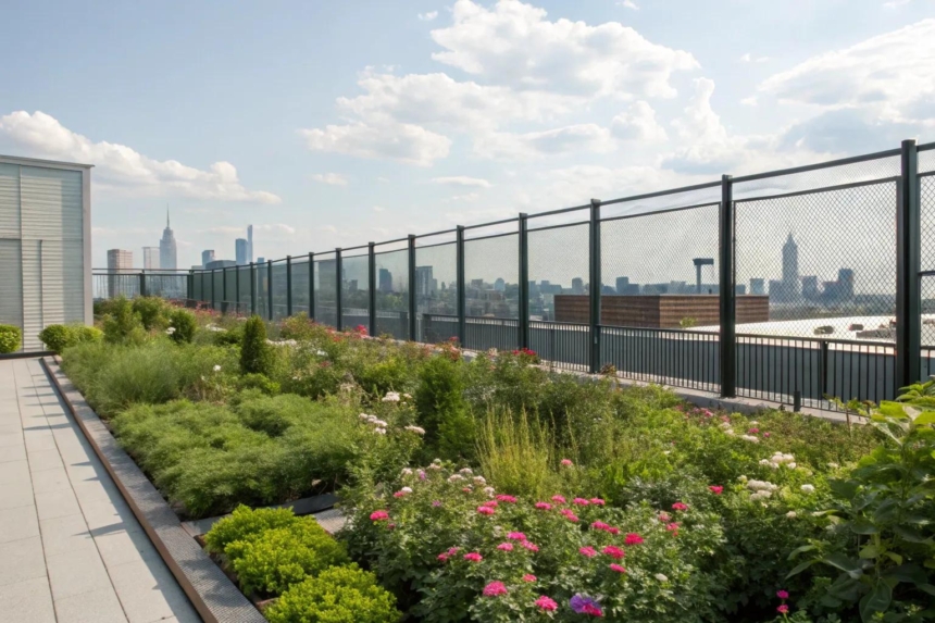 8+ Creative Rooftop Fence Ideas for Stylish Spaces - Sky-High Rooftop Garden Ideas