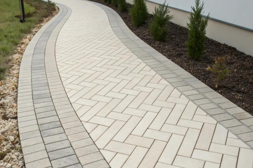 Interlocking Brick Path 14+ Stunning Interlocking Walkway Ideas